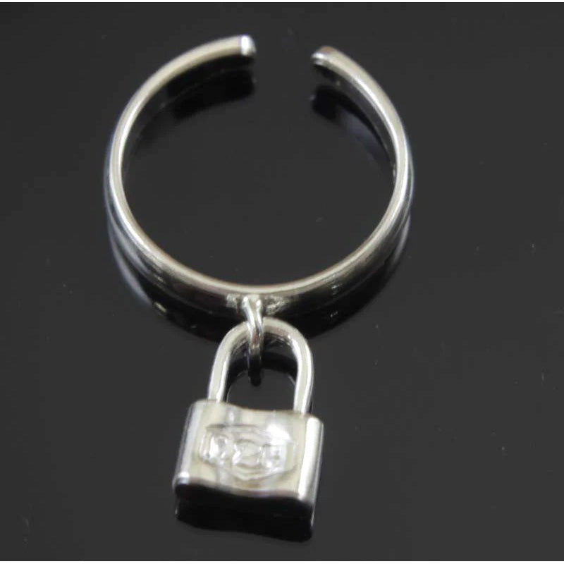 Sterling Silver Lock Charm Toe Ring