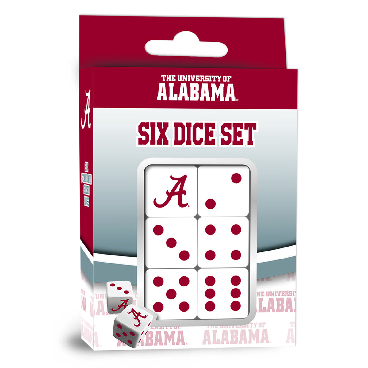 Uni. of Alabama Six Dice Set